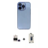 MARSİLYAN™- iPhone 14 Pro Max Kılıf Siluet Minimal Özel Seri - Siyah Bilvis Hayalet Cam Ekran Koruyucu + Bilvis Titan Kamera Lens - DNMR