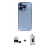 MARSİLYAN™- iPhone 14 Pro Max Kılıf Siluet Minimal Özel Seri - Siyah Bilvis Hayalet Cam Ekran Koruyucu + Bilvis Titan Kamera Lens - SH