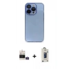 MARSİLYAN™- iPhone 14 Pro Max Kılıf Siluet Minimal Özel Seri - Siyah Bilvis Hayalet Cam Ekran Koruyucu + Bilvis Titan Kamera Lens - GS