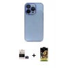 MARSİLYAN™- iPhone 14 Pro Max Kılıf Siluet Minimal Özel Seri - Siyah Buffer Cam Ekran Koruyucu + Bilvis Titan Kamera Lens - DNMR