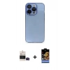 MARSİLYAN™- iPhone 14 Pro Max Kılıf Siluet Minimal Özel Seri - Siyah Buffer Hayalet Cam Ekran Koruyucu + Bilvis Titan Kamera Lens - SH