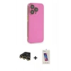 MARSİLYAN™- iPhone 14 Pro Max Kılıf Siluet Minimal Özel Seri - Siyah Joko 5D Cam + Raze Metal Kamera Lens - GD