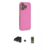 MARSİLYAN™- iPhone 14 Pro Max Kılıf Siluet Minimal Özel Seri - Siyah Joko Magic 5D Hayalet Cam + Gümüş Raze Metal Kamera Lens