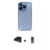 MARSİLYAN™- iPhone 14 Pro Max Kılıf Siluet Minimal Özel Seri - Siyah Joko Magic 5D Hayalet Cam + Gümüş Raze Metal Kamera Lens