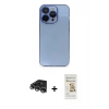 MARSİLYAN™- iPhone 14 Pro Max Kılıf Siluet Minimal Özel Seri - Siyah Mat Seramik Nano Ekran Koruyucu + Raze Metal Kamera Lens - GS