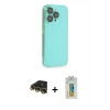 MARSİLYAN™- iPhone 14 Pro Max Kılıf Siluet Minimal Özel Seri - Siyah Polymer Nano Ekran Koruyucu + Raze Metal Kamera Lens - GD