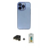 MARSİLYAN™- iPhone 14 Pro Max Kılıf Siluet Minimal Özel Seri - Siyah Polymer Nano Ekran Koruyucu + Raze Metal Kamera Lens - GD