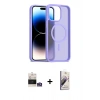 MARSİLYAN™- iPhone 14 Pro Max Kılıf Siluet Minimal Prime - Siyah Bilvis 3D Mat Cam Ekran Koruyucu + Bilvis Titan Kamera Lens - GS