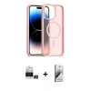 MARSİLYAN™- iPhone 14 Pro Max Kılıf Siluet Minimal Prime - Siyah Bilvis 3D Mat Cam Ekran Koruyucu + Bilvis Titan Kamera Lens - GS