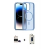 MARSİLYAN™- iPhone 14 Pro Max Kılıf Siluet Minimal Prime - Siyah Bilvis Hayalet Cam Ekran Koruyucu + Bilvis Titan Kamera Lens - SH