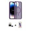 MARSİLYAN™- iPhone 14 Pro Max Kılıf Siluet Minimal Prime - Siyah Joko 5D Cam + Bilvis Titan Kamera Lens - DNMR
