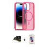MARSİLYAN™- iPhone 14 Pro Max Kılıf Siluet Minimal Prime - Siyah Joko 5D Cam + Raze Metal Kamera Lens - GD