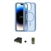 MARSİLYAN™- iPhone 14 Pro Max Kılıf Siluet Minimal Prime - Siyah Joko Magic 5D Hayalet Cam + Raze Metal Kamera Lens - GD