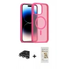 MARSİLYAN™- iPhone 14 Pro Max Kılıf Siluet Minimal Prime - Siyah Mat Seramik Nano Ekran Koruyucu + Raze Metal Kamera Lens - GS