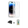 MARSİLYAN™- iPhone 14 Pro Max Kılıf Siluet Minimal Prime - Siyah Polymer Nano Ekran Koruyucu + Raze Metal Kamera Lens - GS