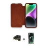 MARSİLYAN™- iPhone 14 Pro Max Kılıf Siluet Minimal Serisi - Şeffaf 360 Full Body Arka Koruyucu + Raze Metal Kamera Lens - GD