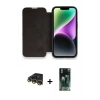MARSİLYAN™- iPhone 14 Pro Max Kılıf Siluet Minimal Serisi - Şeffaf 360 Full Body Arka Koruyucu + Raze Metal Kamera Lens - GD