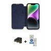 MARSİLYAN™- iPhone 14 Pro Max Kılıf Siluet Minimal Serisi - Şeffaf Royal Nano Ekran Koruyucu + Raze Metal Kamera Lens - GD
