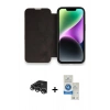 MARSİLYAN™- iPhone 14 Pro Max Kılıf Siluet Minimal Serisi - Şeffaf Royal Nano Ekran Koruyucu + Raze Metal Kamera Lens - GS