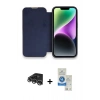 MARSİLYAN™- iPhone 14 Pro Max Kılıf Siluet Minimal Serisi - Şeffaf Royal Nano Ekran Koruyucu + Raze Metal Kamera Lens - GS