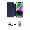 MARSİLYAN™- iPhone 14 Pro Max Kılıf Siluet Minimal Serisi - Siyah 6D Mat Seramik Hayalet Nano Ekran Koruyucu + Bilvis Titan Kamera Lens - GD