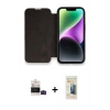 MARSİLYAN™- iPhone 14 Pro Max Kılıf Siluet Minimal Serisi - Siyah 6D Mat Seramik Hayalet Nano Ekran Koruyucu + Bilvis Titan Kamera Lens - SH