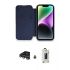 MARSİLYAN™- iPhone 14 Pro Max Kılıf Siluet Minimal Serisi - Siyah Bilvis Hayalet Cam Ekran Koruyucu + Raze Metal Kamera Lens - GS