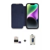 MARSİLYAN™- iPhone 14 Pro Max Kılıf Siluet Minimal Serisi - Siyah Bilvis Hayalet Cam Ekran Koruyucu + Bilvis Titan Kamera Lens - GS