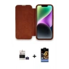 MARSİLYAN™- iPhone 14 Pro Max Kılıf Siluet Minimal Serisi - Siyah Buffer Hayalet Cam Ekran Koruyucu + Bilvis Titan Kamera Lens - DNMR