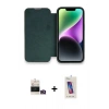 MARSİLYAN™- iPhone 14 Pro Max Kılıf Siluet Minimal Serisi - Siyah Joko 5D Cam + Bilvis Titan Kamera Lens - GD