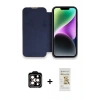 MARSİLYAN™- iPhone 14 Pro Max Kılıf Siluet Minimal Serisi - Siyah Mat Seramik Nano Ekran Koruyucu + PVD Metal Kamera Lens - TU