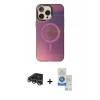 MARSİLYAN™- iPhone 14 Pro Max Kılıf Siluet Modern Koleksiyonu - Şeffaf Royal Nano Ekran Koruyucu + Raze Metal Kamera Lens - GS