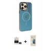 MARSİLYAN™- iPhone 14 Pro Max Kılıf Siluet Modern Koleksiyonu - Siyah 6D Mat Seramik Hayalet Nano Ekran Koruyucu + Bilvis Titan Kamera Lens - GD