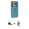 MARSİLYAN™- iPhone 14 Pro Max Kılıf Siluet Modern Koleksiyonu - Siyah Bilvis 3D Mat Cam Ekran Koruyucu + Bilvis Titan Kamera Lens - GD