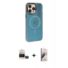 MARSİLYAN™- iPhone 14 Pro Max Kılıf Siluet Modern Koleksiyonu - Siyah Bilvis 3D Mat Cam Ekran Koruyucu + Siyah Bilvis Titan Kamera Lens