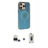 MARSİLYAN™- iPhone 14 Pro Max Kılıf Siluet Modern Koleksiyonu - Siyah Bilvis Hayalet Cam Ekran Koruyucu + Bilvis Titan Kamera Lens - GD