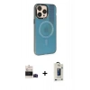 MARSİLYAN™- iPhone 14 Pro Max Kılıf Siluet Modern Koleksiyonu - Siyah Bilvis Hayalet Cam Ekran Koruyucu + Bilvis Titan Kamera Lens - SH