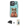 MARSİLYAN™- iPhone 14 Pro Max Kılıf Siluet Modern Özel Seri - Siyah 6D Mat Seramik Hayalet Nano Ekran Koruyucu + Raze Metal Kamera Lens - GS