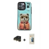 MARSİLYAN™- iPhone 14 Pro Max Kılıf Siluet Modern Özel Seri - Siyah 6D Mat Seramik Hayalet Nano Ekran Koruyucu + Raze Metal Kamera Lens - GD