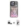 MARSİLYAN™- iPhone 14 Pro Max Kılıf Siluet Modern Özel Seri - Siyah Bilvis 3D Mat Cam Ekran Koruyucu + Bilvis Titan Kamera Lens - DNMR