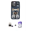 MARSİLYAN™- iPhone 14 Pro Max Kılıf Siluet Modern Özel Seri - Siyah Bilvis 5in1 3D Magic Cam Ekran Koruyucu + Bilvis Titan Kamera Lens - GS