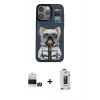 MARSİLYAN™- iPhone 14 Pro Max Kılıf Siluet Modern Özel Seri - Siyah Bilvis Hayalet Cam Ekran Koruyucu + Bilvis Titan Kamera Lens - GD