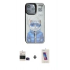 MARSİLYAN™- iPhone 14 Pro Max Kılıf Siluet Modern Özel Seri - Siyah Joko 5D Cam + Bilvis Titan Kamera Lens - SH