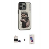 MARSİLYAN™- iPhone 14 Pro Max Kılıf Siluet Modern Özel Seri - Siyah Joko 5D Cam + Bilvis Titan Kamera Lens - SH