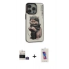 MARSİLYAN™- iPhone 14 Pro Max Kılıf Siluet Modern Özel Seri - Siyah Joko 5D Cam + Bilvis Titan Kamera Lens - GS