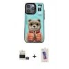 MARSİLYAN™- iPhone 14 Pro Max Kılıf Siluet Modern Özel Seri - Siyah Joko 5D Cam + Bilvis Titan Kamera Lens - GD