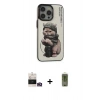 MARSİLYAN™- iPhone 14 Pro Max Kılıf Siluet Modern Özel Seri - Siyah Joko Magic 5D Hayalet Cam + Bilvis Titan Kamera Lens - GD