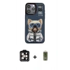 MARSİLYAN™- iPhone 14 Pro Max Kılıf Siluet Modern Özel Seri - Siyah Joko Magic 5D Hayalet Cam + PVD Metal Kamera Lens - TU