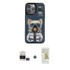 MARSİLYAN™- iPhone 14 Pro Max Kılıf Siluet Modern Özel Seri - Siyah Mat Seramik Nano Ekran Koruyucu + Bilvis Titan Kamera Lens - GS