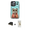 MARSİLYAN™- iPhone 14 Pro Max Kılıf Siluet Modern Özel Seri - Siyah Mat Seramik Nano Ekran Koruyucu + Raze Metal Kamera Lens - GD